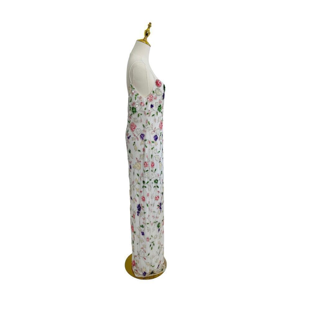 Mac Duggal Floral Embellished High Slit Sleeveless Gown 10893 Size 10 Dress NWT - Picture 6 of 8